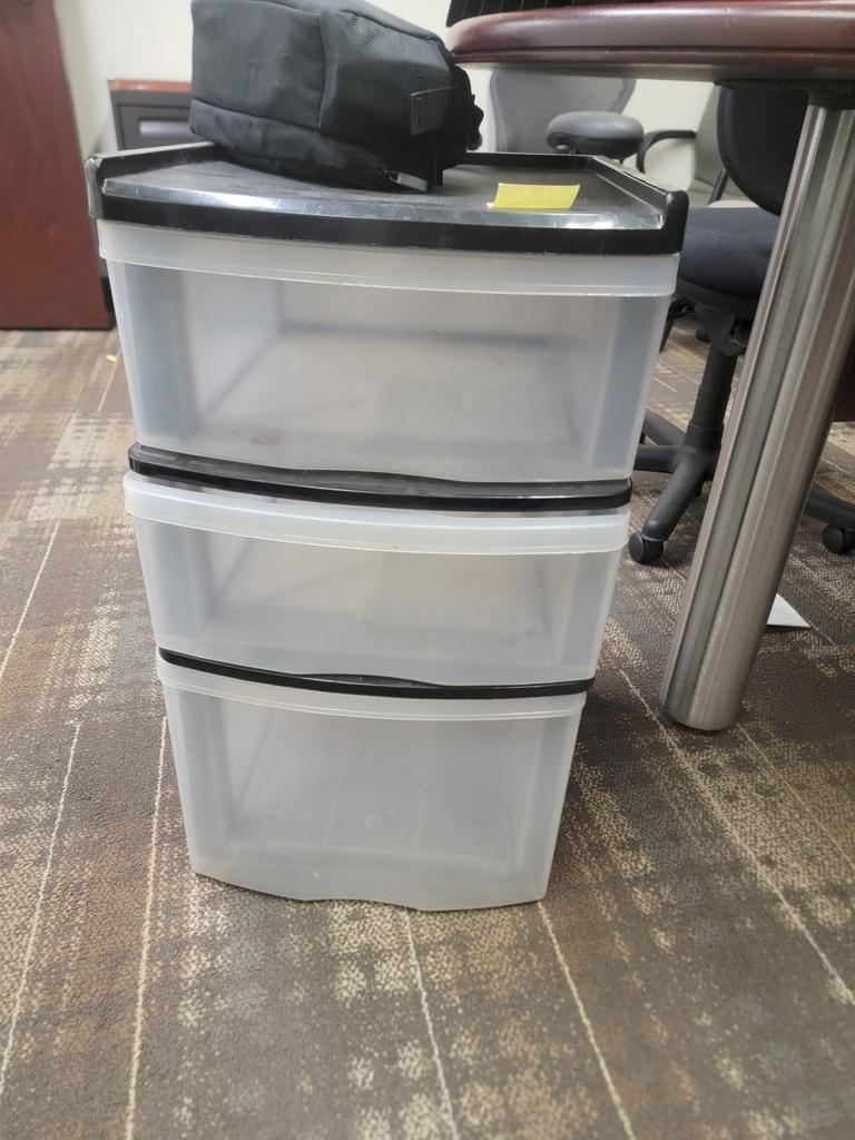 Plastic storage- 3 drawers