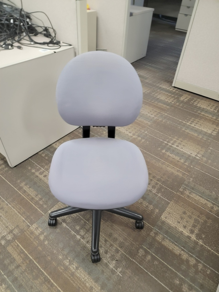 Armless office chair-green