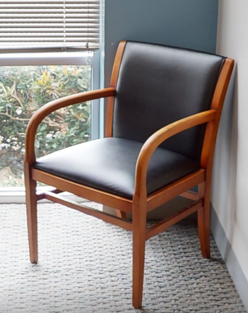 Black guest chair