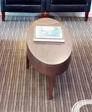 Oval coffee table