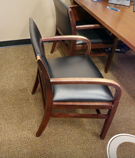 Black guest chair