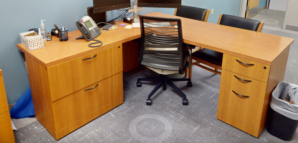 L-shaped desk