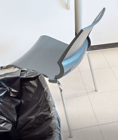 Side chair no arms, blk