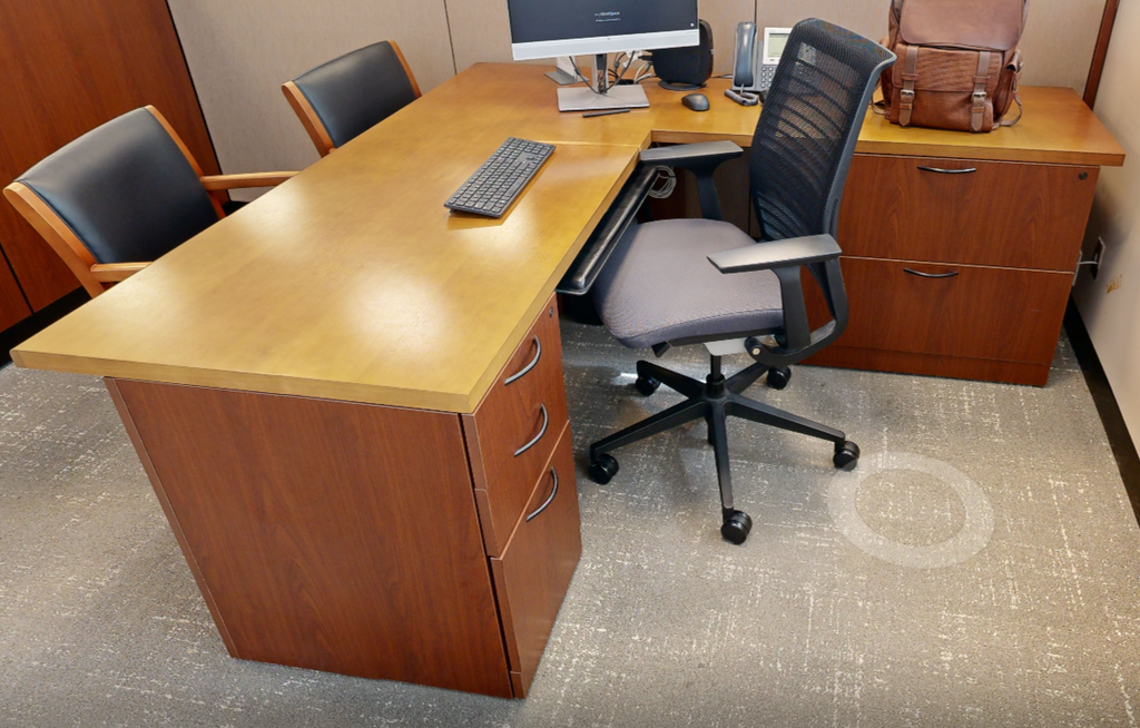 L-shaped desk
