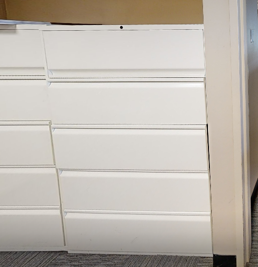 5d lateral filing cabinet, wht