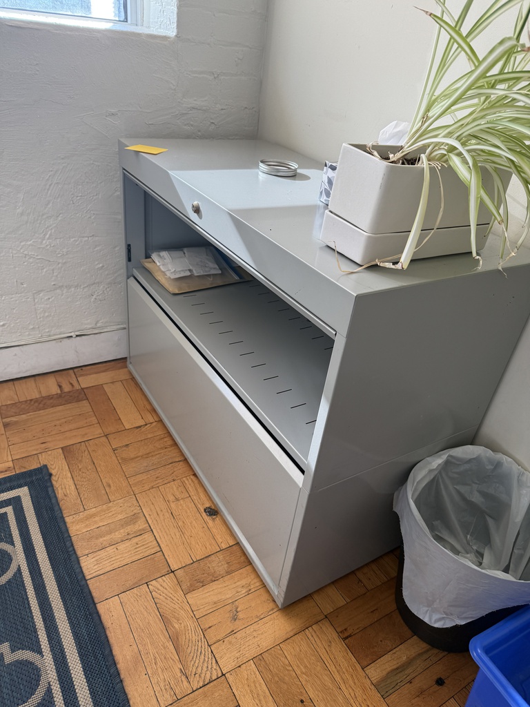 2 Shelf Metal Bookcase