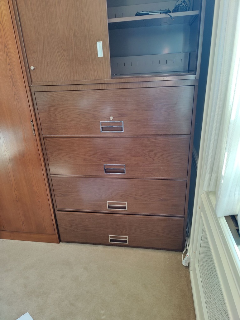 4 Drawer Lateral Wood Grain - 42"