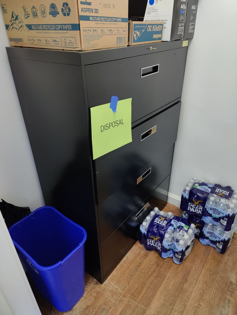 4 Drawer Lateral Black