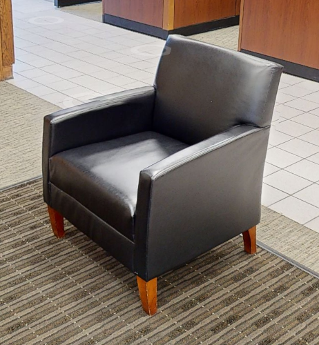Black lounge chair