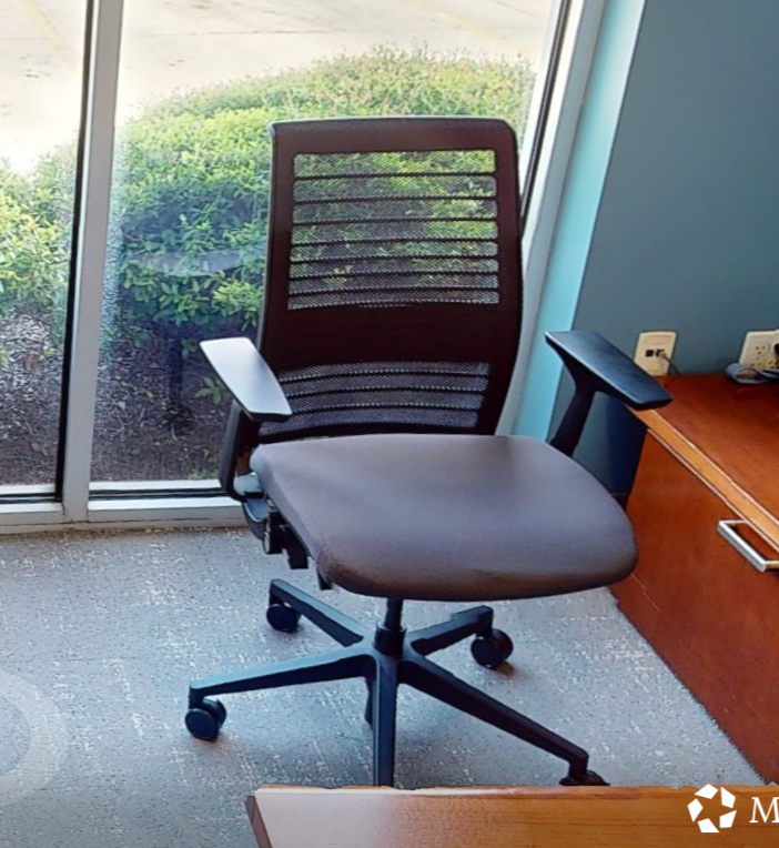 Task chair with arms