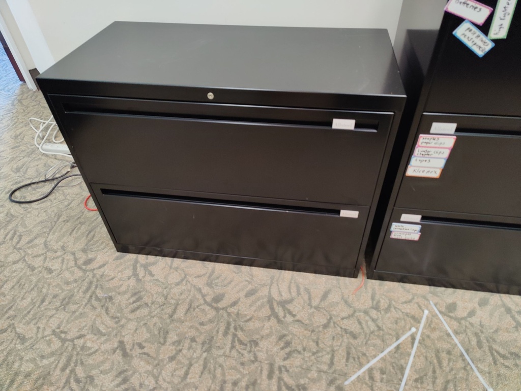 2 Drawer Lateral Black - 36"