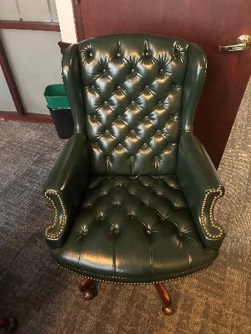 Green conference/desk chair