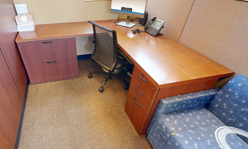 L-shaped desks