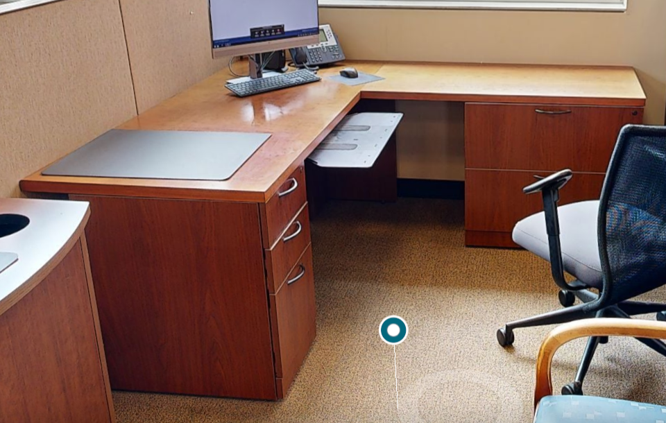 L-shaped desks
