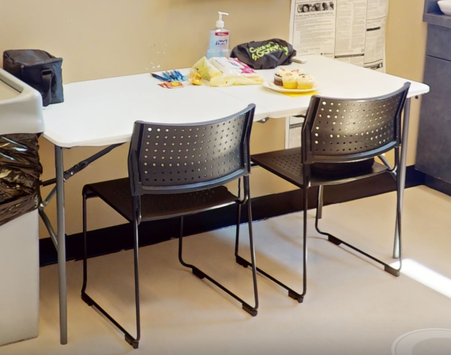 Rectangle folding table, wht