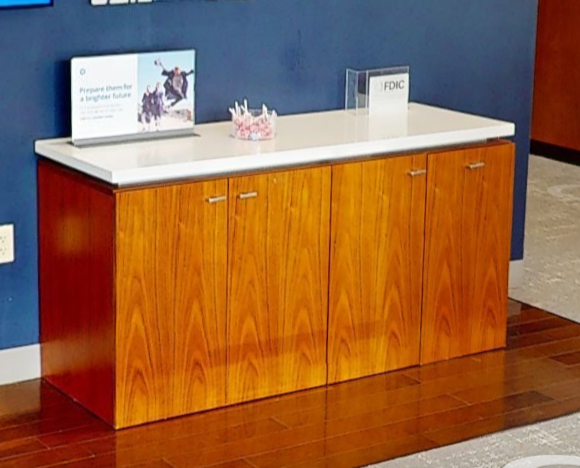 4 door coffee credenza