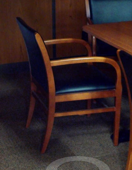 Black guest chair