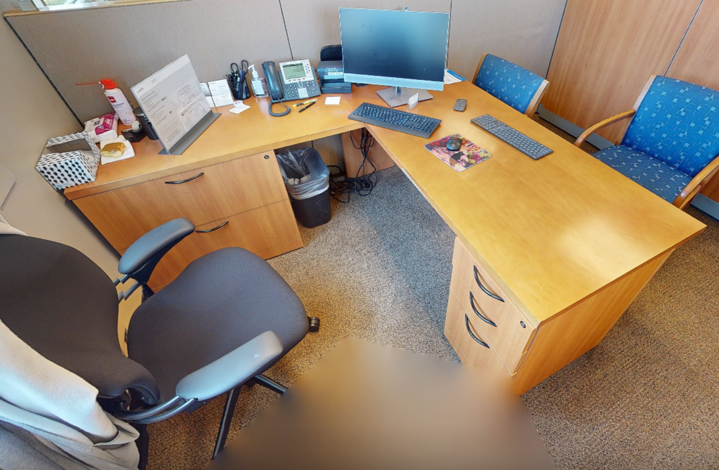 L-shaped desk