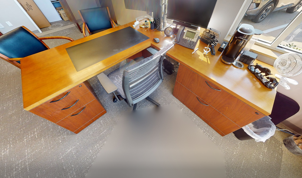L-shaped desk