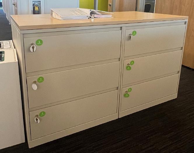 Lateral File - 4-pack with 36x72 common top