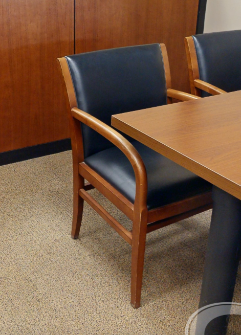 Black guest chair