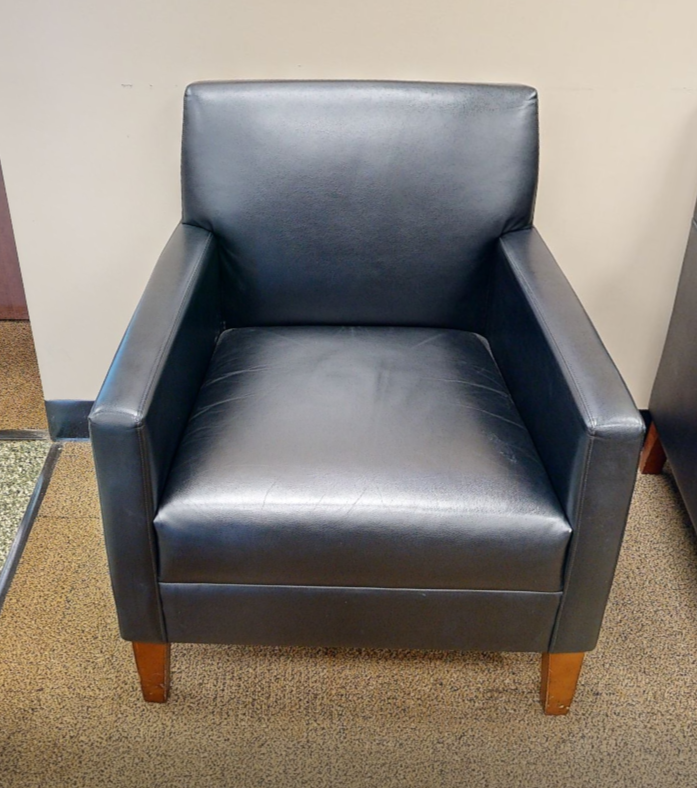 Black lounge chair