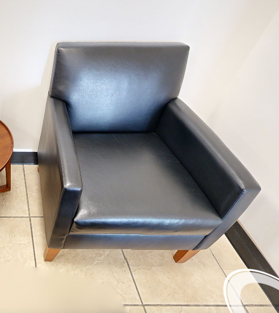 Black lounge chair