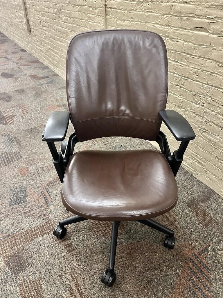 Task Chair - brown leather Leap