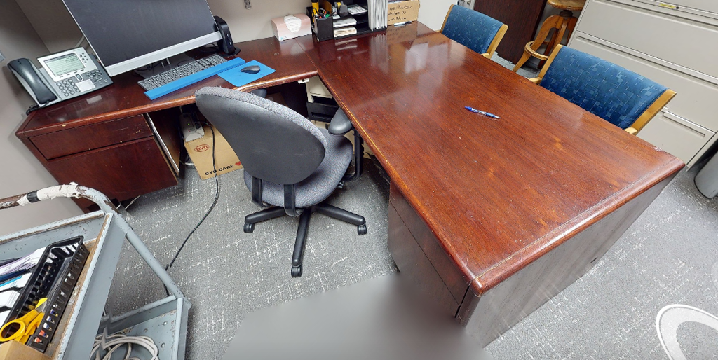 L-shaped desk