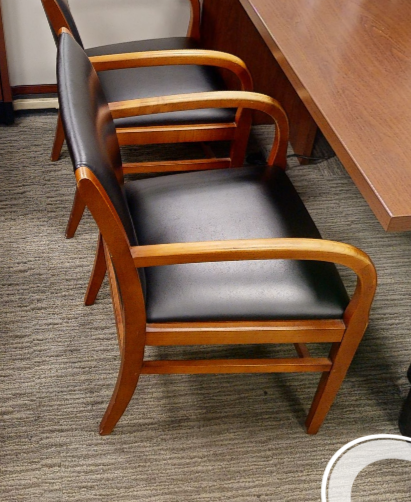 Black guest chair