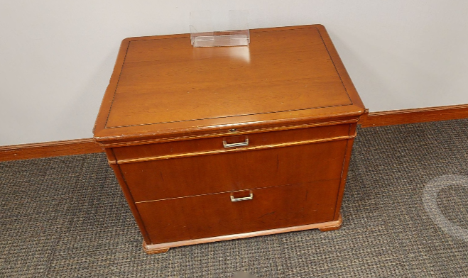 Filing Cabinet - 2 Drawer, Wood