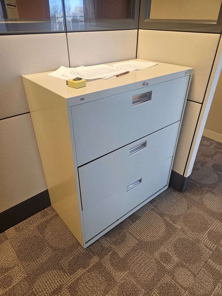 3 Drawer Lateral file - Beige