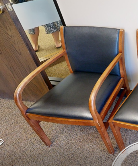 Navy guest chair