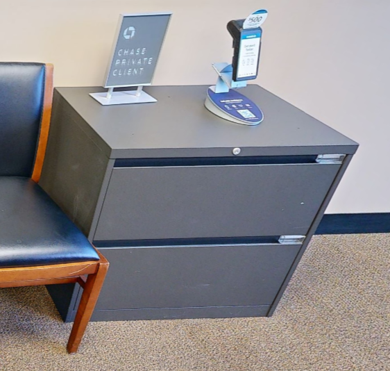 3D lateral file cabinet, metal