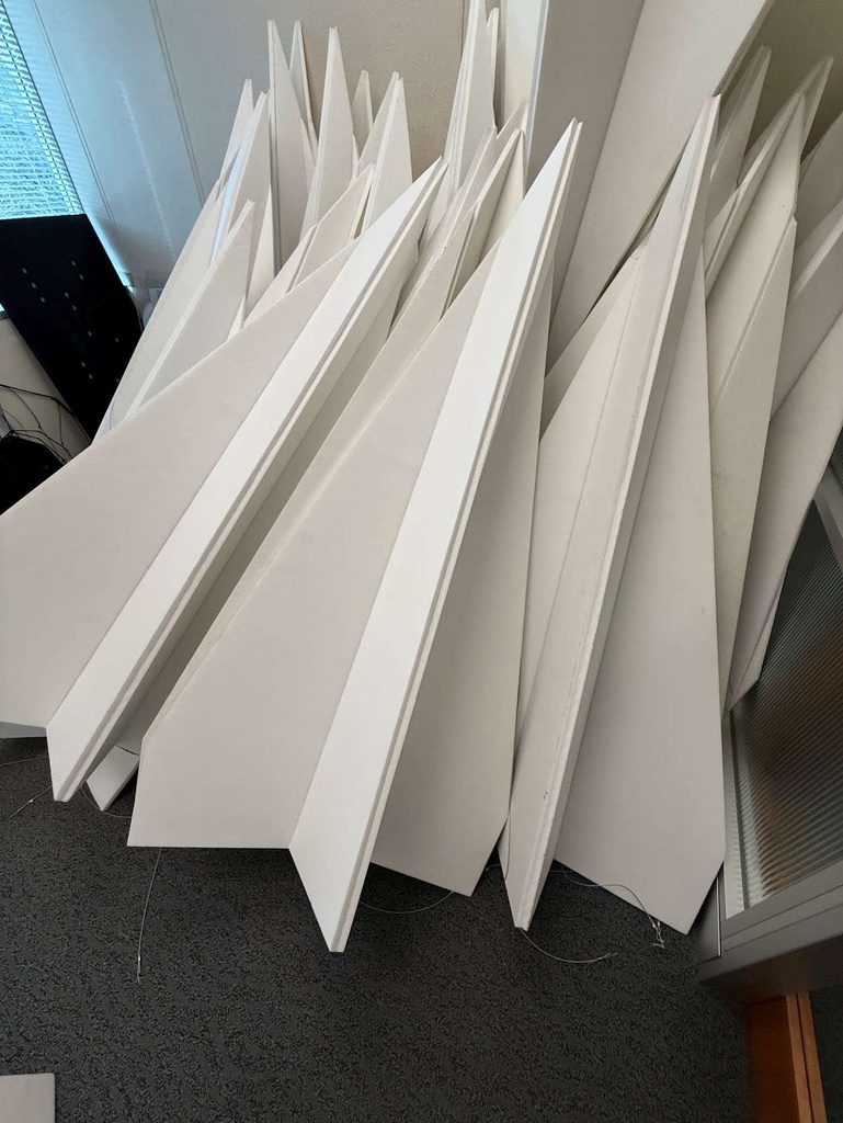 ACCOUSTICAL BAFFLES - TRIANGLE SHAPE