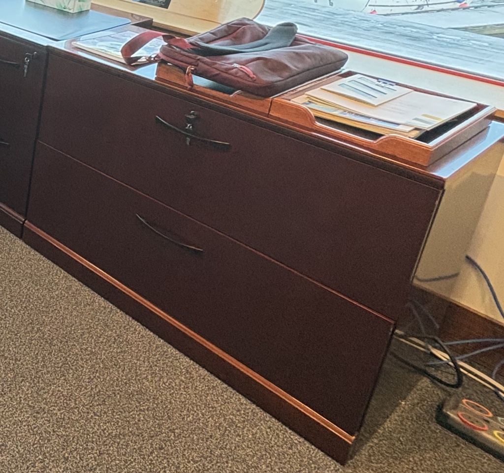 Large two drawer filing cabinet