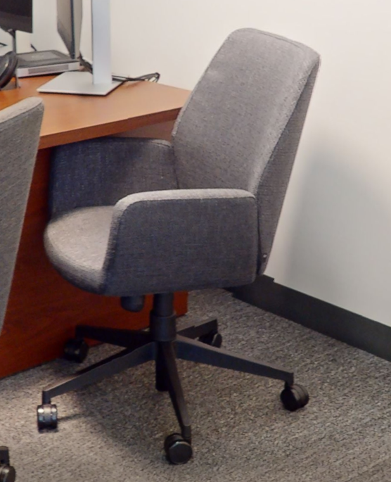 Grey mobile conference chair