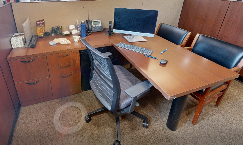 L-shaped desk
