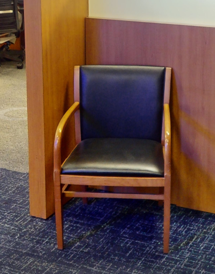 Black guest chair