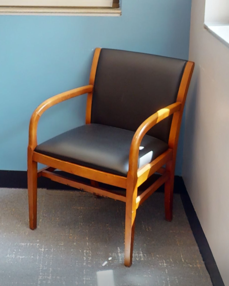 Black guest chair