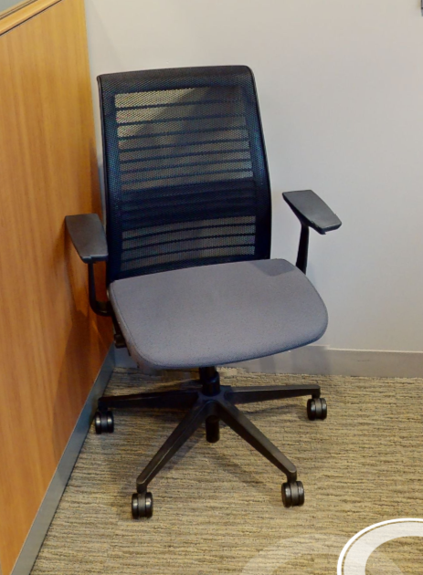 Task chair with arms, blk