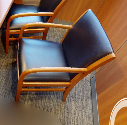 Black guest chair