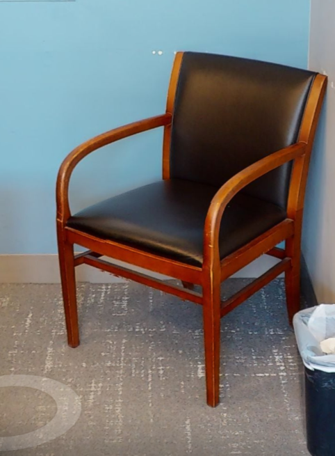 Black guest chair