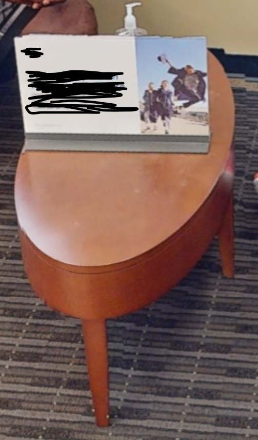 Oval coffee table