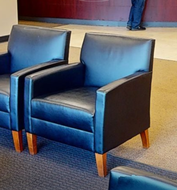 Black lounge chair