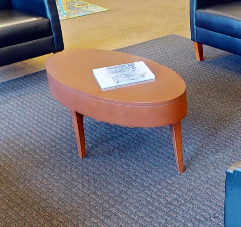 Oval coffee table