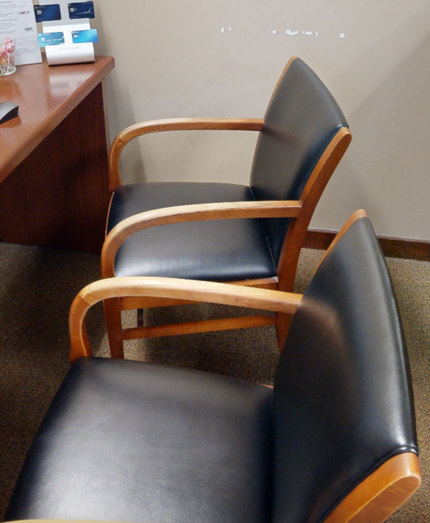 Black guest chair