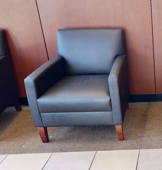 Black lounge chair