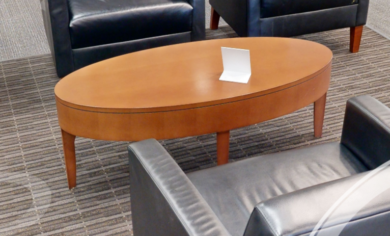 Oval coffee table, wood