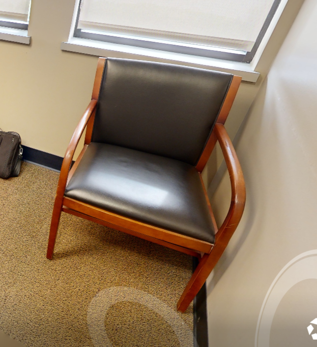 Black guest chair